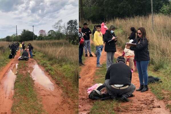 Hallan un cadáver en la vía pública en Caazapá - Policiales - ABC Color