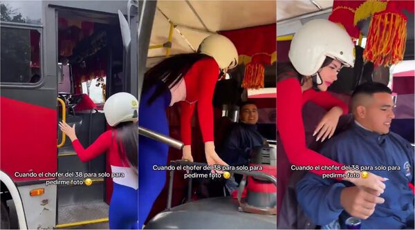 Popular / (VIDEO) ¡Jahapy chofer! Colectivero paró para sacarse una selfie con Laurys