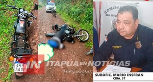 MOTOCICLISTA QUE FALLECIÓ CAMINO AL VERTEDERO NO LLEVABA CASCO 