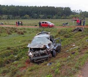 Accidente: auto choca contra un animal y deja un herido – Canal-E