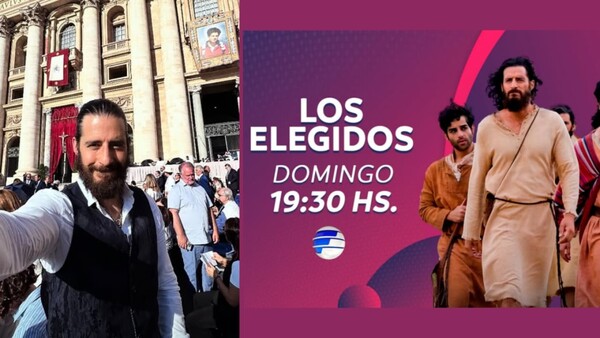 El actor de “Los Elegidos” vive la emoción de la canonización de nuevos santos en el Vaticano
