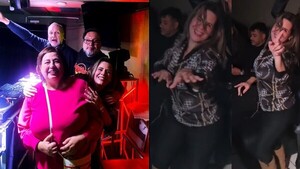 VIDEO. Kattya González movió a full el cuerpito en farra retro