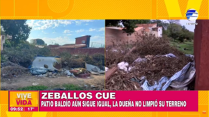 Zeballos Cué: Terreno baldío sigue en estado de abandono y genera alarma sanitaria