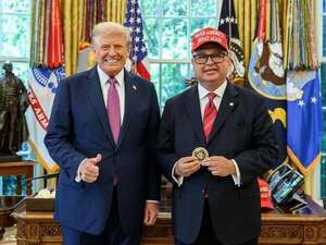 De “hurrero de segunda” calificó Celeste Amarilla a Leite por gorra en acto oficial con Trump - Política - ABC Color