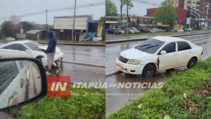 CHOQUE FRONTAL DEJÓ DOS PERSONAS LESIONADAS SOBRE RUTA PY06 