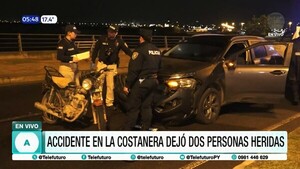 Accidente dejó dos heridos en la Costanera Norte