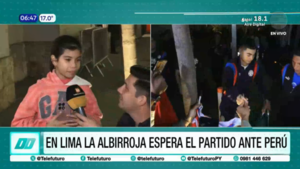 Gran recibimiento a la Selección Paraguaya en Lima