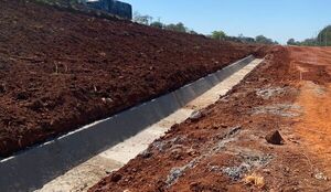 Las obras de la travesía urbana de Coronel Oviedo avanzan en varios frentes