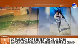 Lo mataron por ser testigo de un robo