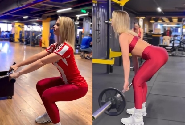 Popular / (VIDEO) ¡La “Muñeca” Egny alienta a la Albirró sudando!