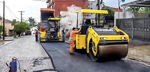 Encarnación avanza con obras viales en microcentro