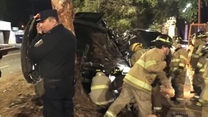 Conductor fallece tras impactar con tablones de obra del MOPC en Fernando de la Mora