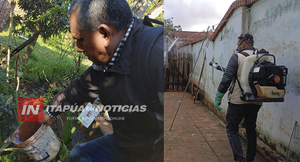 SENEPA INTENSIFICA OPERATIVOS DE CONTROL DEL AEDES AEGYPTI EN ITAPÚA