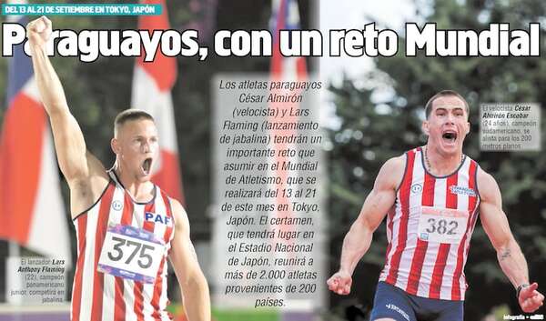 Paraguayos van al Mundial de Atletismo en Japón - Polideportivo - ABC Color