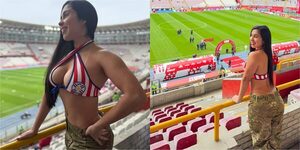 Popular / (VIDEO) ¡La modelo Rosy Alderete mostró el momento en que ochuchu paité en Perú!