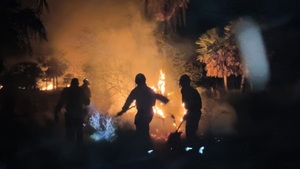 Un incendio en el Chaco obliga al despliegue militar de emergencia