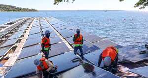 La Nación / Planta solar flotante de Itaipú se activa en octubre y genera interés del lado brasileño