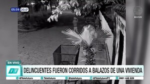 Delincuentes corridos a balazos de una vivienda en Villa Elisa