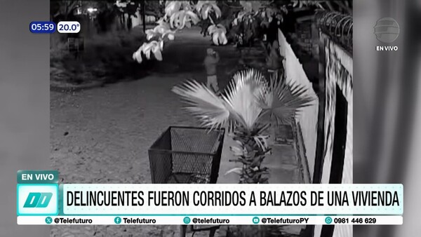 Delincuentes corridos a balazos de una vivienda en Villa Elisa