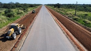 Avanza la rehabilitación de la ruta PY05 con el primer pavimento rígido del país
