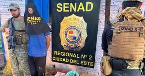 La Nación / Senad desmantela punto de venta de crack cerca de escuela en Ciudad del Este