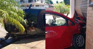 Diario HOY | Choque en San Lorenzo: auto embistió contra local y camioneta sufrió vuelco