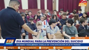 Video: En el dia mundial para la prevención del suicidio, Salvando Vidas brinda prevención en Alto Paraná