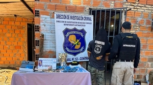 Allanan vivienda en Luque y detienen a un hombre por narcotráfico