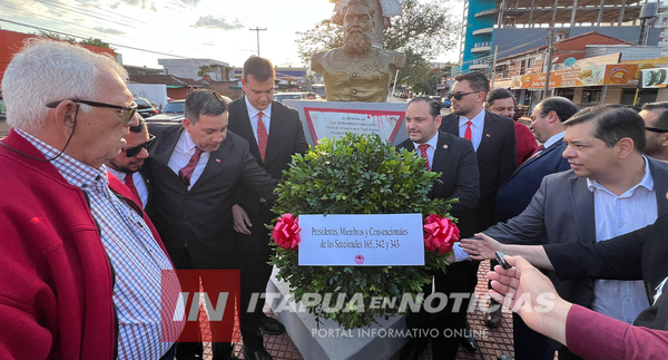CONMEMORAN LEGADO HISTÓRICO DEL GRAL. BERNARDINO CABALLERO EN ENCARNACIÓN