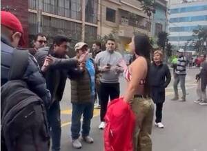 ¡Mañamí el video en que Rosy Alderete hizo que los periodistas se pierdan la llegada de su sele!