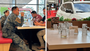 Militares de la FTC enfrentan sumario tras ser sorprendidos tomando cerveza en servicio - Noticiero Paraguay