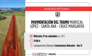 Socializarán proyecto de pavimentación del tramo Caaguazú-Alto Paraná
