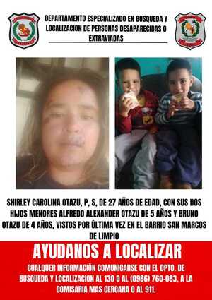 Popular / Polis piden colaboración para hallar a una mujer con sus dos hijos