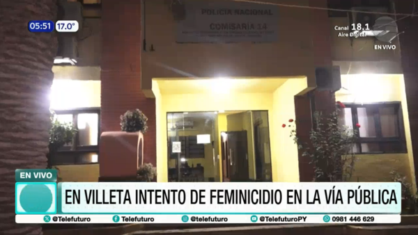 Nuevo intento de feminicidio en Villeta