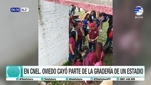 Colapso de gradería deja varios heridos durante interescolar en Coronel Oviedo