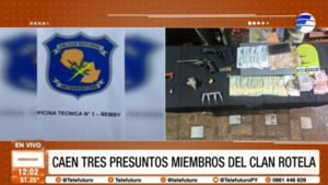Caen tres presuntos miembros del Clan Rotela