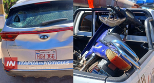 MOTOCICLISTA SUFRE GRAVES LESIONES TRAS COLISIÓN SOBRE RUTA 14 EN CAMBYRETÁ