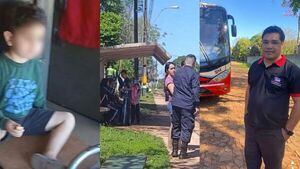 Un niño se subió solo a un colectivo y la historia tuvo un final feliz