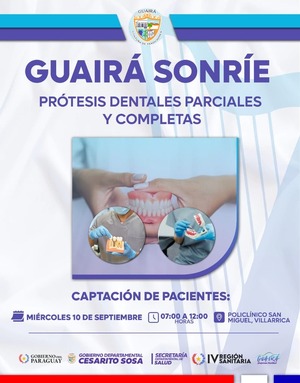 Captaron pacientes para el proyecto “Guairá Sonríe”