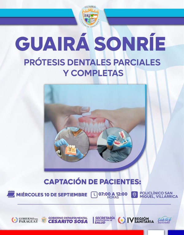 Captaron pacientes para el proyecto “Guairá Sonríe”