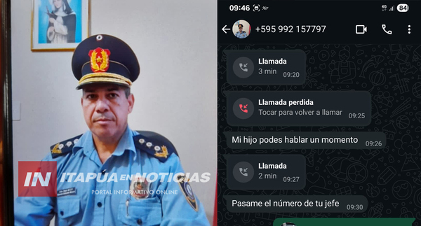 UTILIZAN IMAGEN DE COMISARIO RETIRADO PARA REALIZAR EXTORSIONES