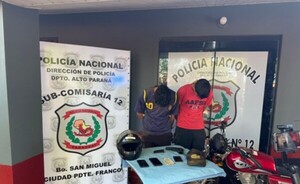 Detienen a dos presuntos motochorros tras persecución policial 