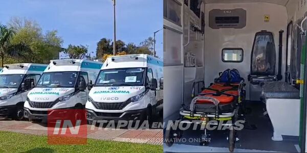 ITAPÚA INCORPORA NUEVAS AMBULANCIAS PARA FORTALECER LA ATENCIÓN EN SALUD PÚBLICA