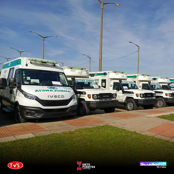 ITAPÚA FORTALECE SU RED DE SALUD CON LA ENTREGA DE NUEVAS AMBULANCIAS - «TVS DIGITAL»