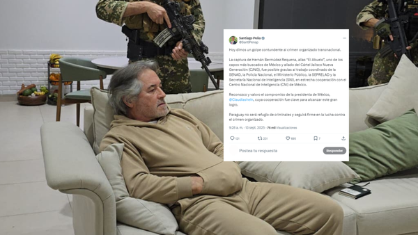 Peña dice que Paraguay "no será refugio de criminales" y usuarios reaccionan con críticas