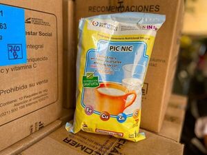 III Región Sanitaria, Cordillera, recibe leche enriquecida para niños