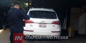  HURTARON UN ARMA Y OBJETOS DE VALOR DE UNA CAMIONETA EN ENCARNACIÓN 
