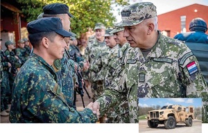 Ejército paraguayo gestiona blindados MRAP para seguridad