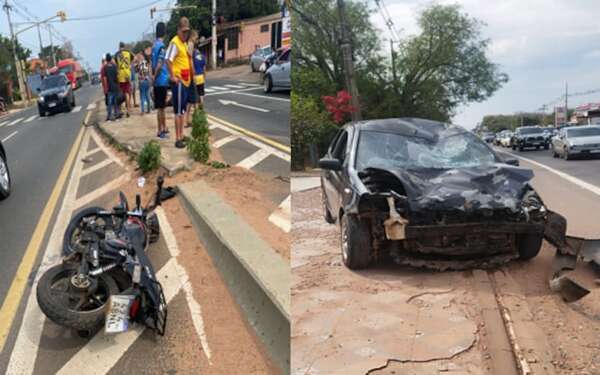 Aparatoso accidente de tránsito en Itauguá  - Policiales - ABC Color