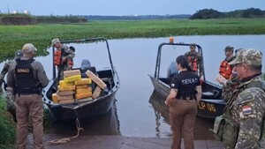 Ingreso y salida de drogas obliga a la Senad a luchar en el río y otros frentes